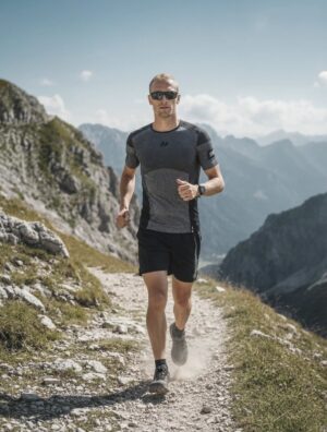 maglie collezione ss26 bt ts1l v2 indossata da un runner per far vedere la versatilità della maglia