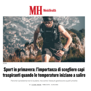 Men's Health Italia sceglie l'intimo tecnico SIXS in Dryarn® tra i migliori capi traspiranti per lo sport primaverile