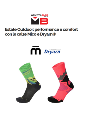 MountainBlog sceglie le calze MICO in Dryarn® per il trekking estivo. Scopri come la microfibra più leggera al mondo garantisce traspirazione e zero vesciche.